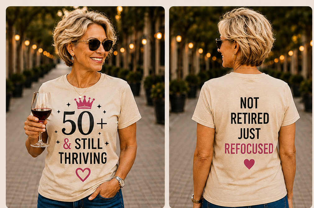 50 & Still Thriving Women's Graphic T-Shirt & Hoodie