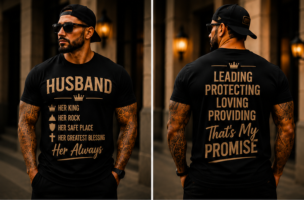 Her Always | Husband | Premium Graphic T-Shirt & Hoodie