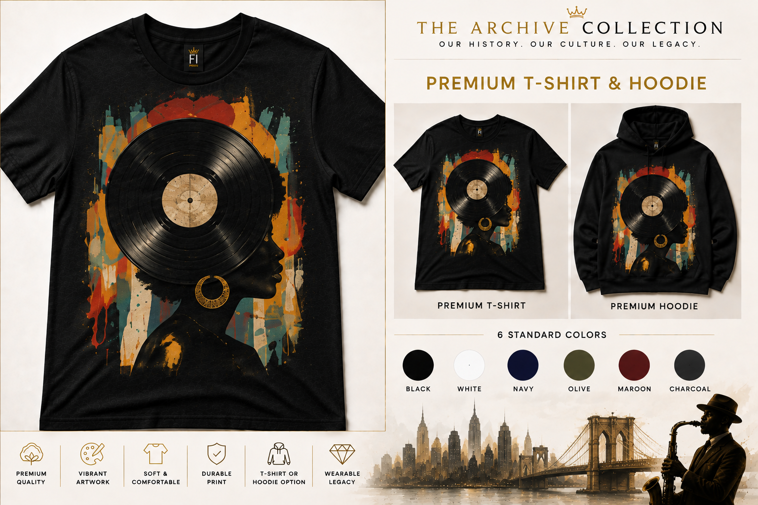 Rhythm in Color graphic tee and hoodie by Flawliz Ink - product image 1