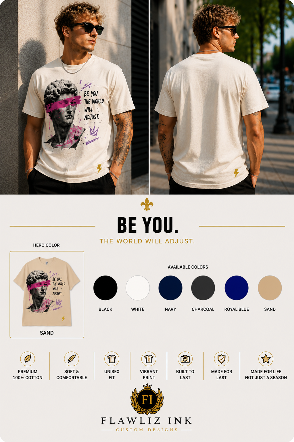 Be You. The World Will Adjust™ | T-Shirt & Hoodie