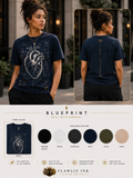 Blueprint | Premium Graphic Heart Anatomy Tee | T-Shirt & Hoodie