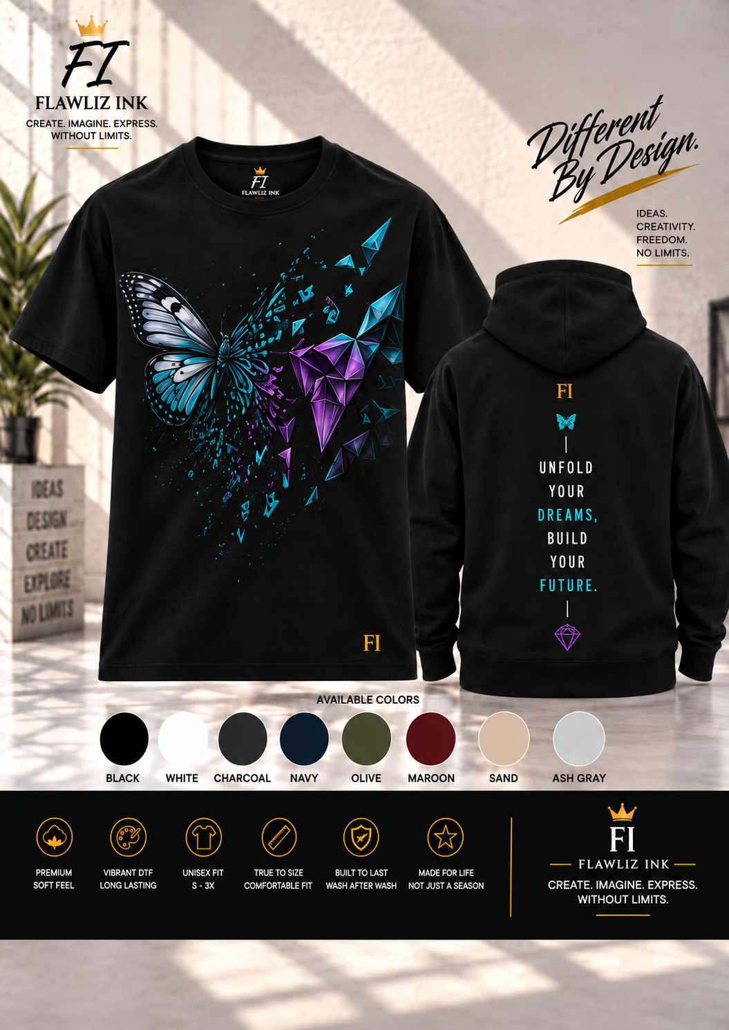 Unfold Your Dreams | Graphic Tee & Hoodie