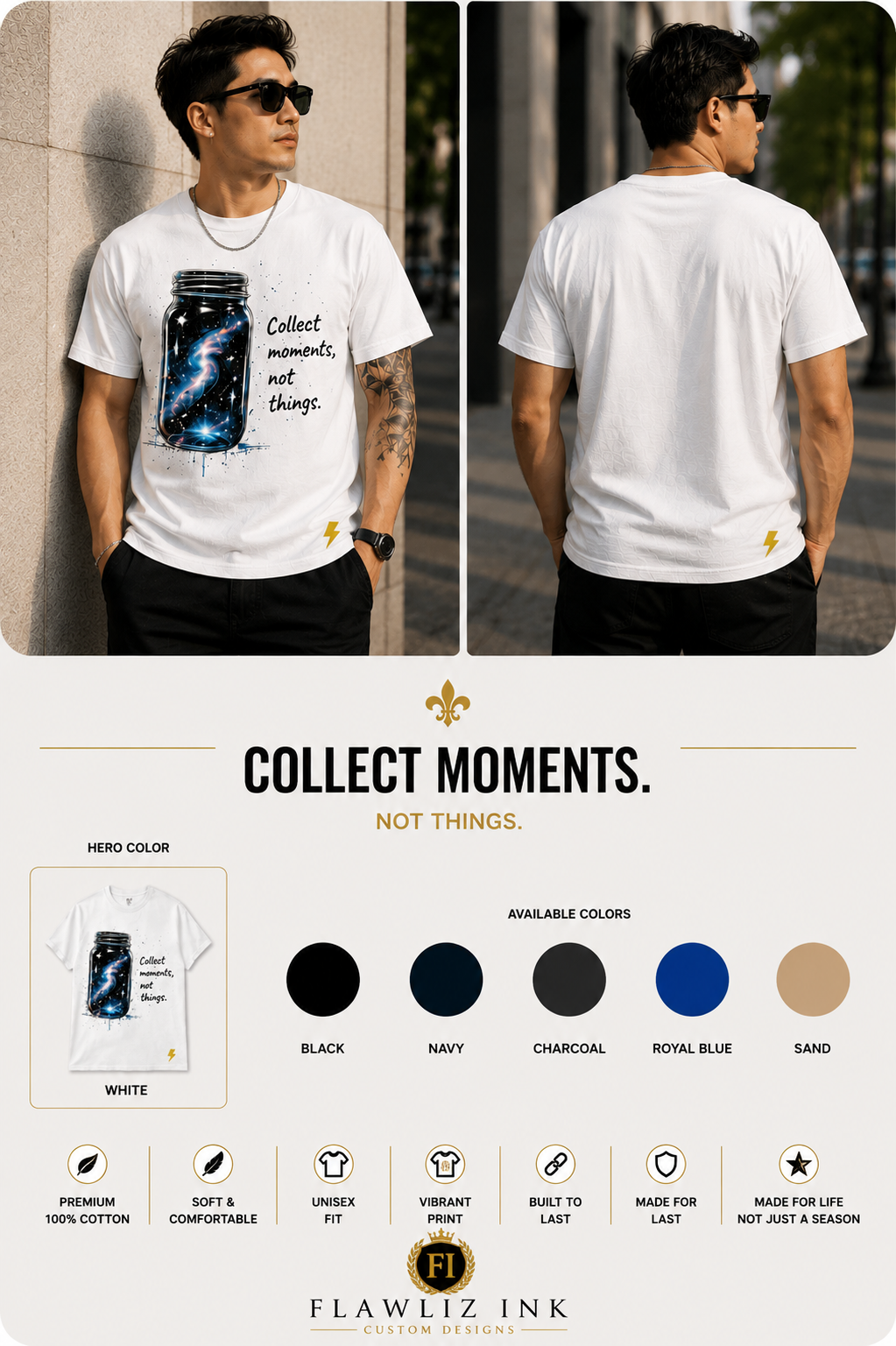 Collect Moments, Not Things™ | T-Shirt & Hoodie