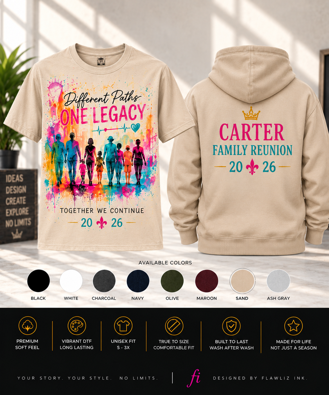 Legacy in Motion | Graphic Tee & Hoodie