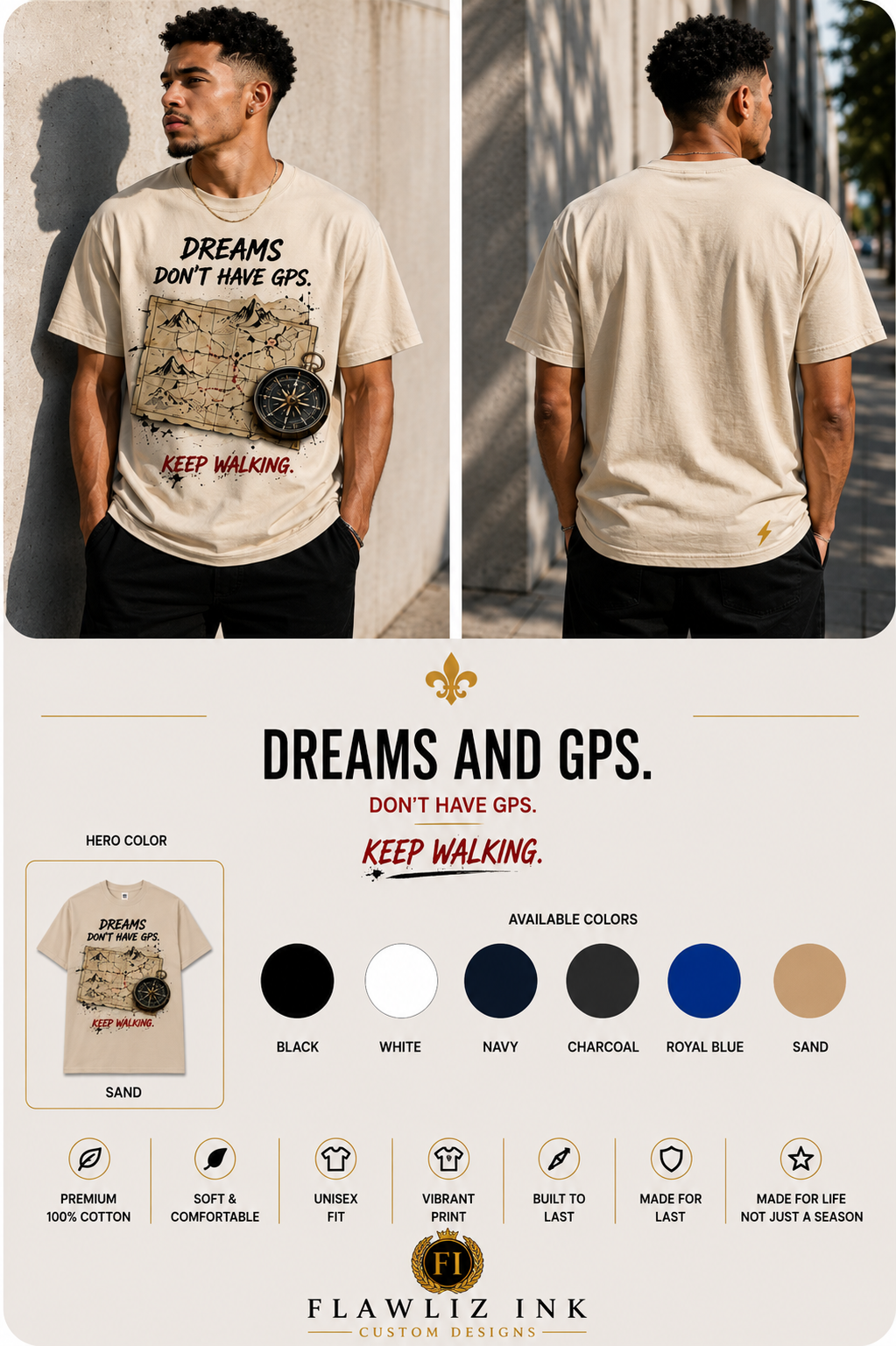 Dreams Don't Have GPS™ | T-Shirt & Hoodie