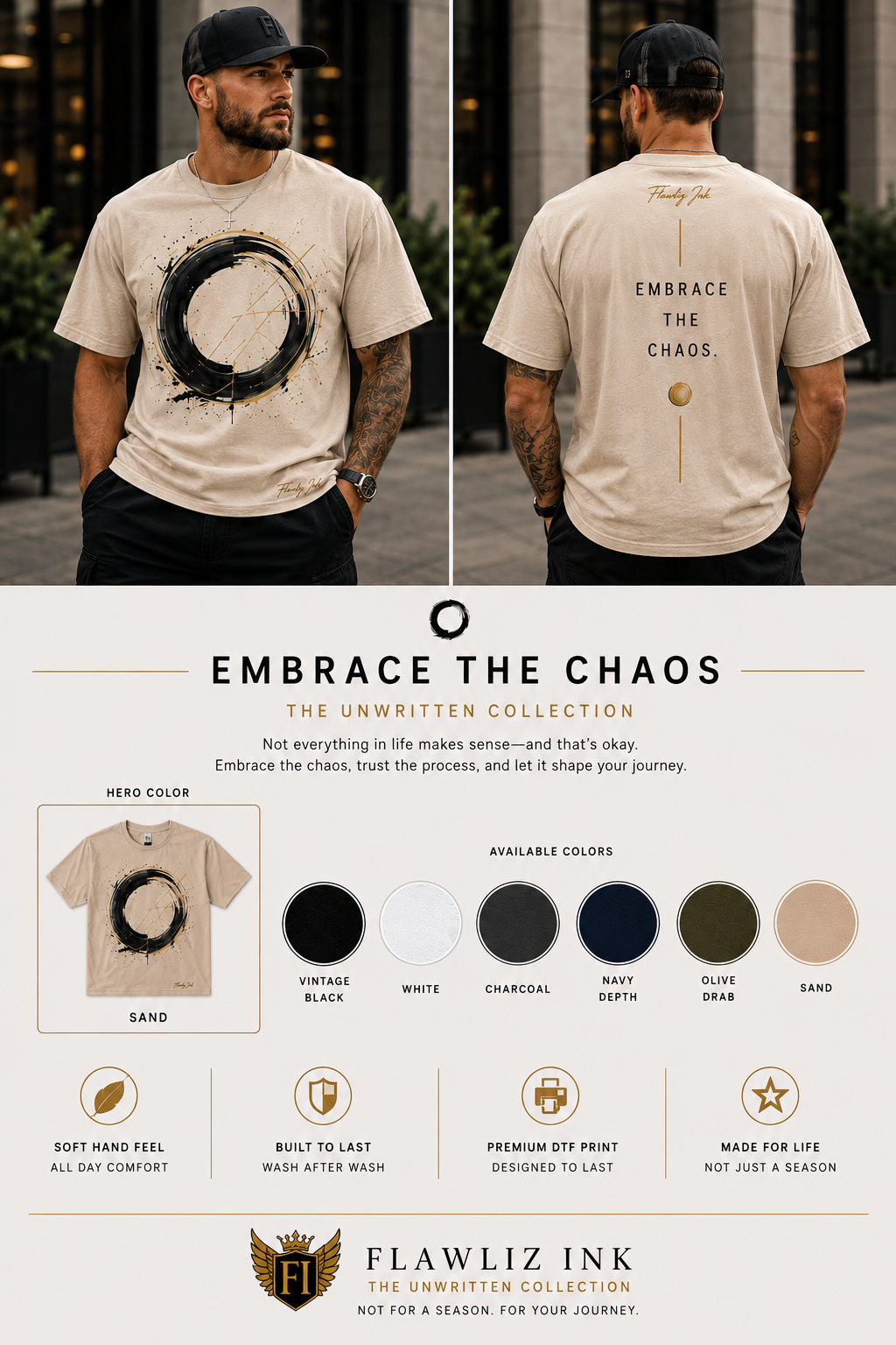 Embrace the Chaos™ Premium Graphic Tee | T-Shirt & Hoodie