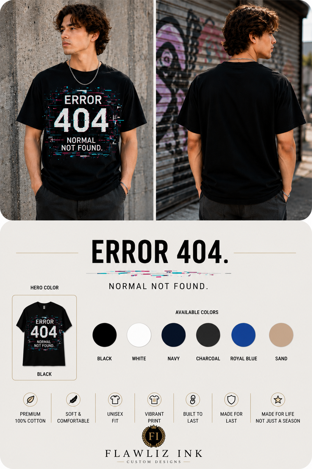 Error 404: Normal Not Found™ | T-Shirt & Hoodie