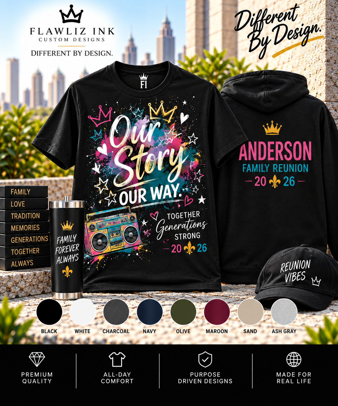 Our Story, Our Way | Graphic Tee & Hoodie