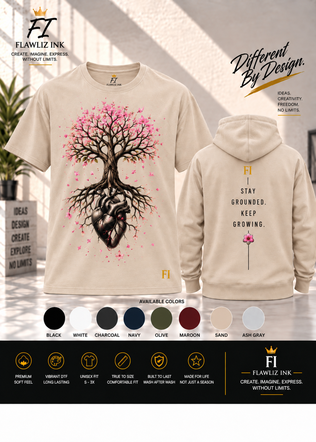 Rooted in Purpose | Graphic Tee & Hoodie