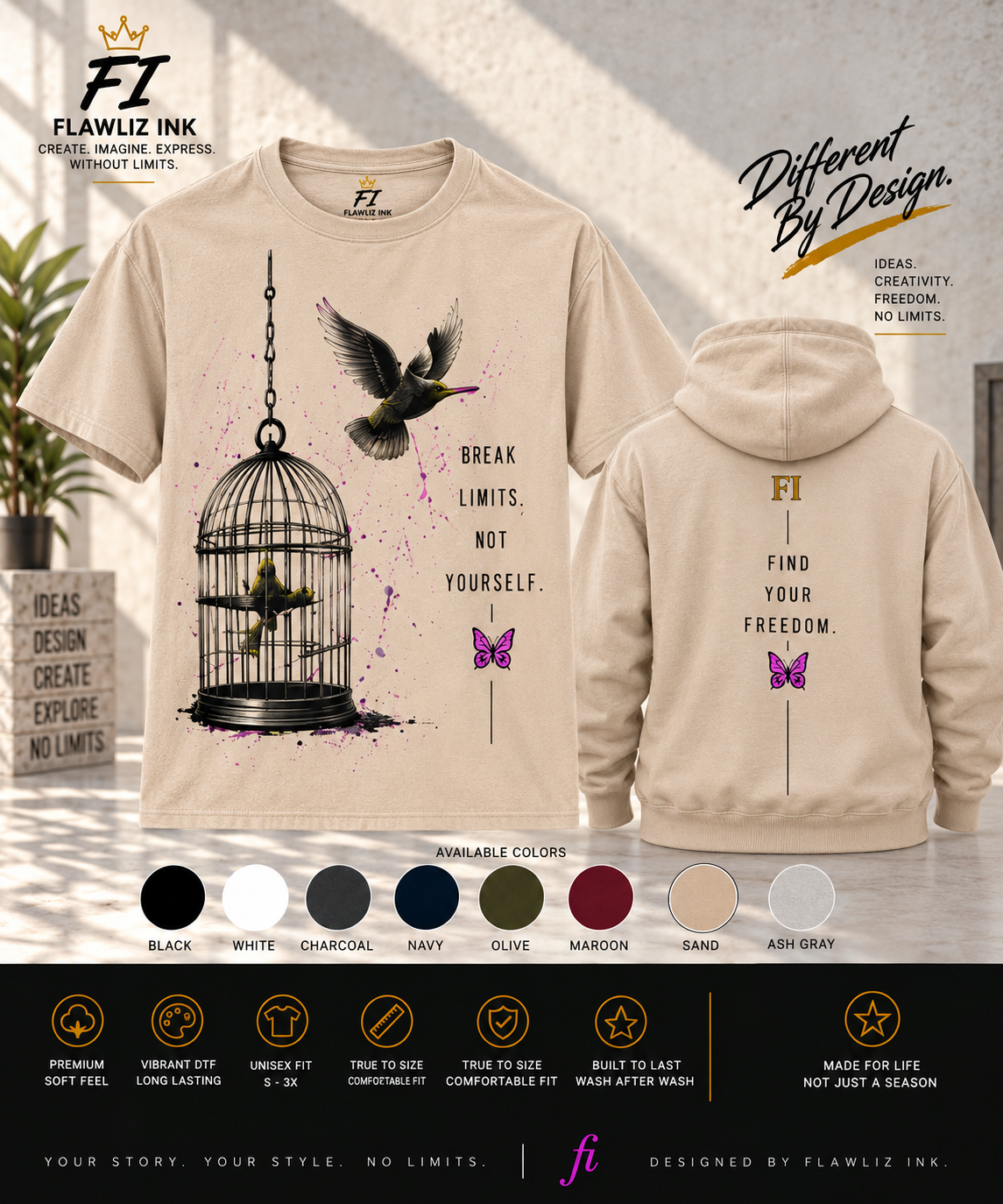 Find Your Freedom | Graphic Tee & Hoodie