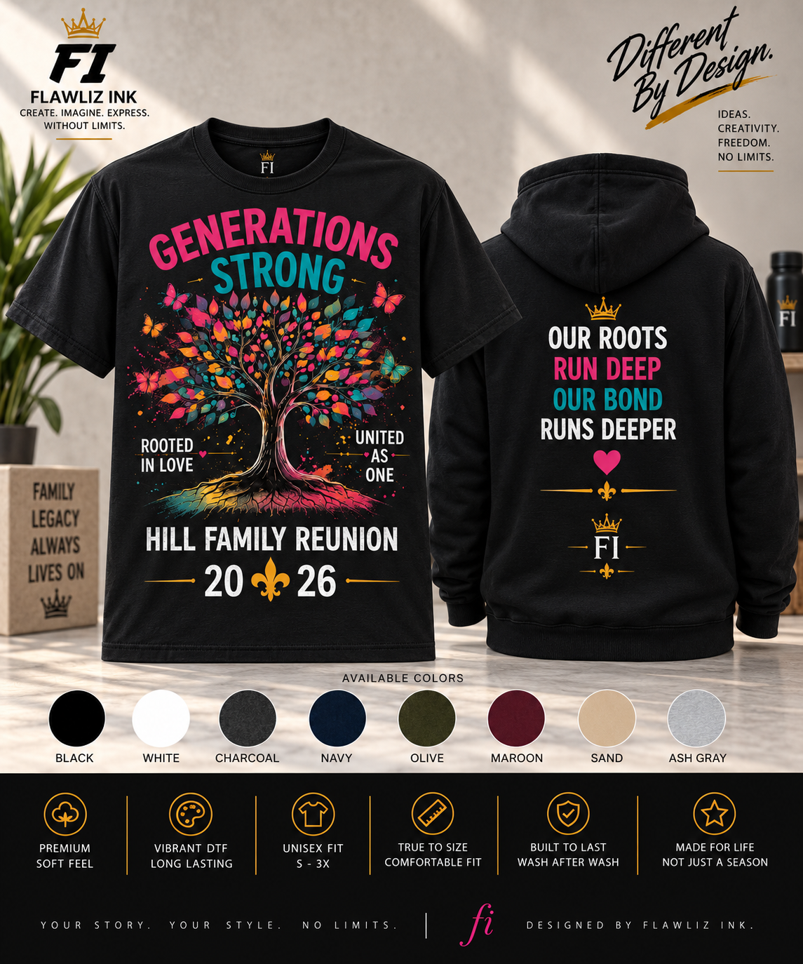 Generations Strong | Graphic Tee & Hoodie