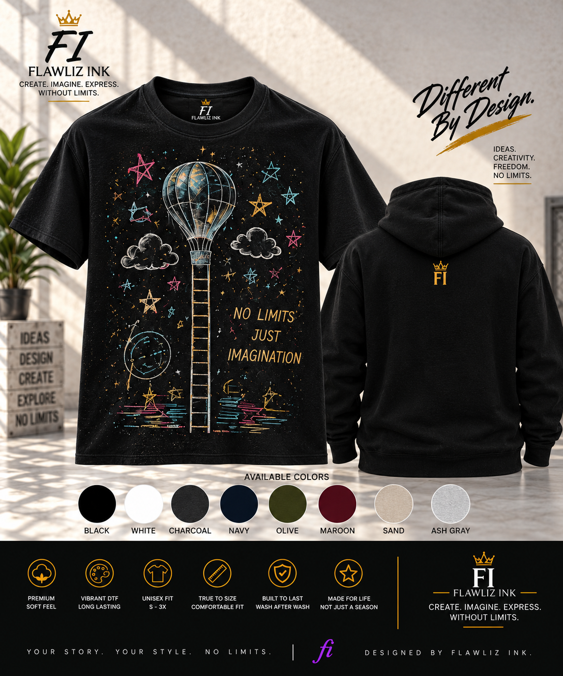 New Bloom | Unwritten / Canvas Premium T-Shirt & Hoodie.