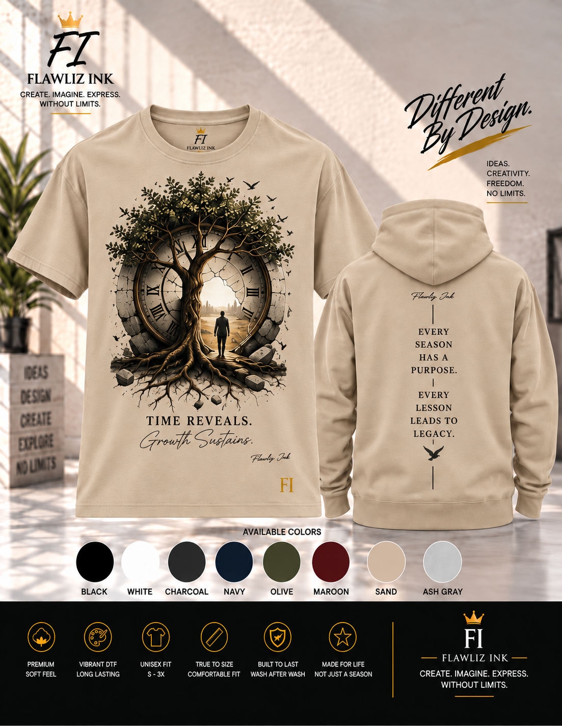 Time Reveals | Graphic Tee & Hoodie