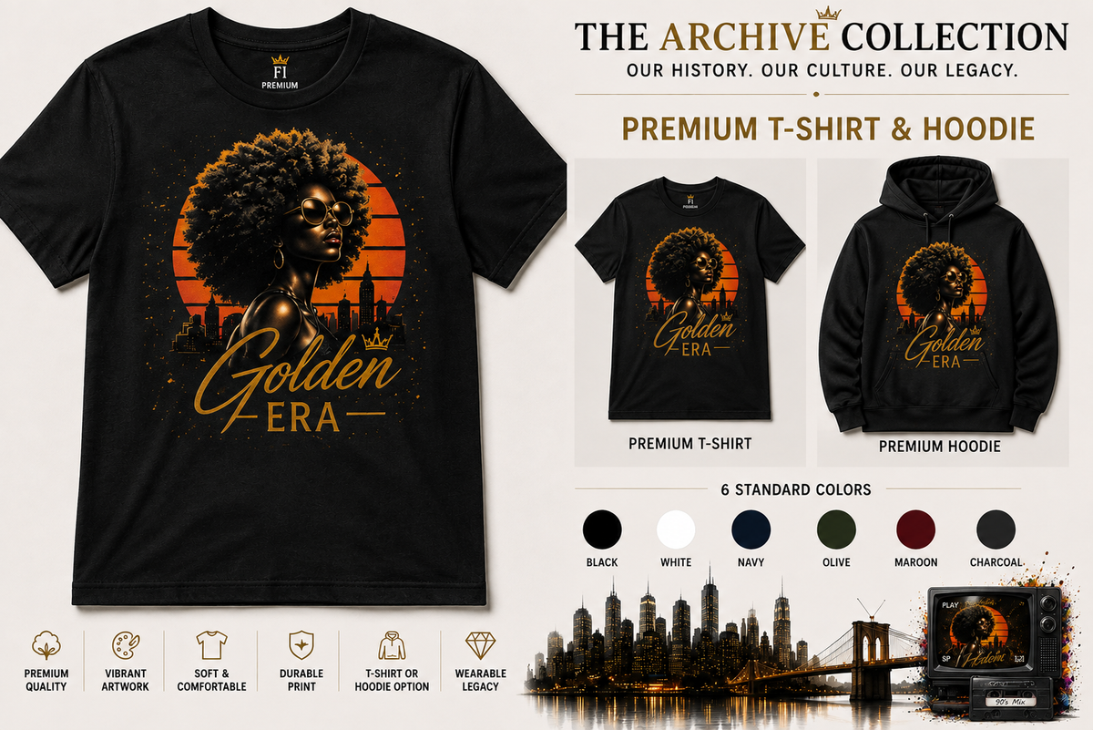 1970s Golden Era graphic tee and hoodie by Flawliz Ink - product image 1