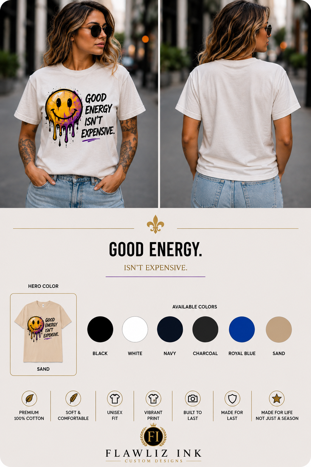 Good Energy Isn't Expensive™ | T-Shirt & Hoodie