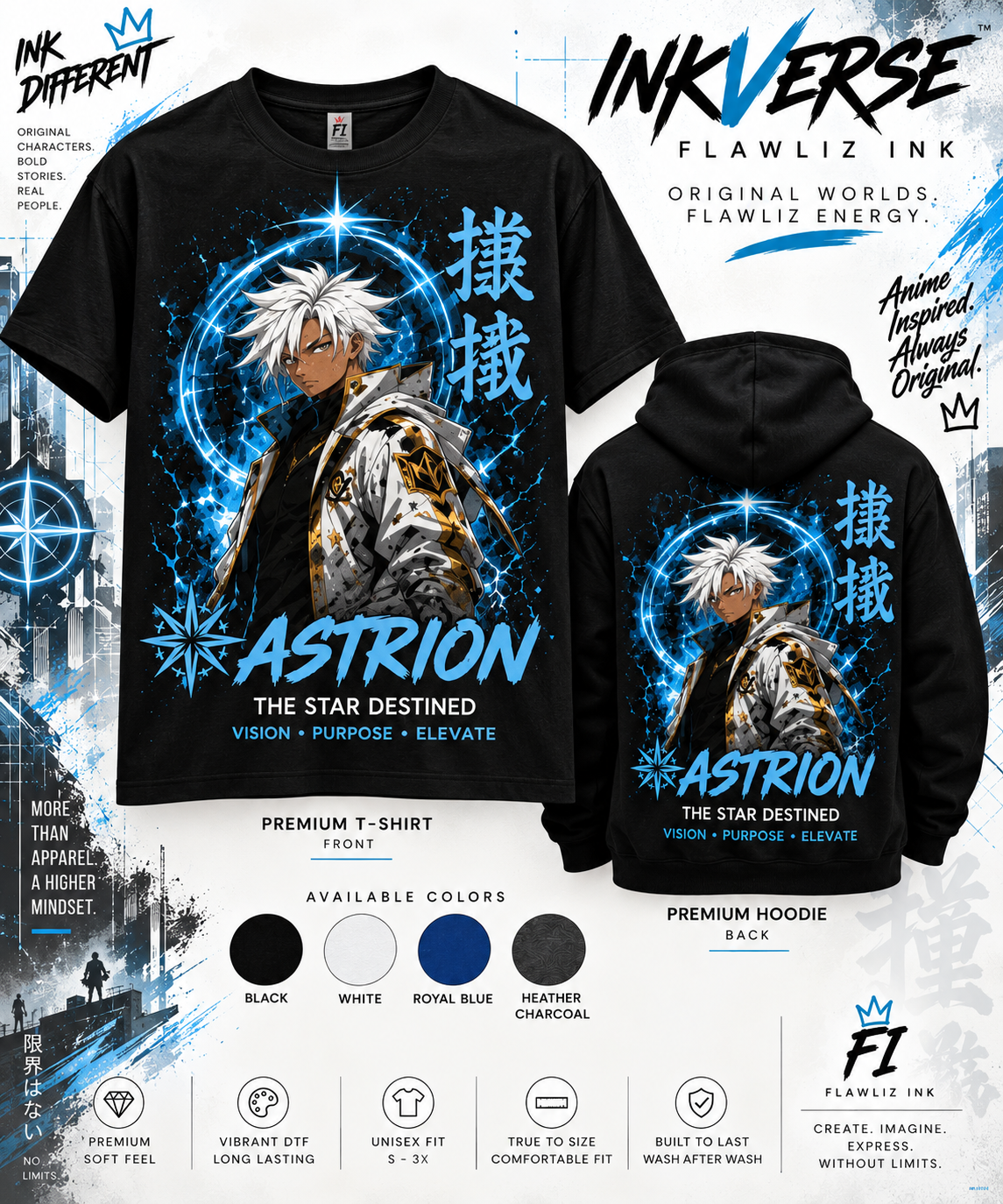 ASTRION | The Star Destined | InkVerse Premium T-Shirt & Hoodie.