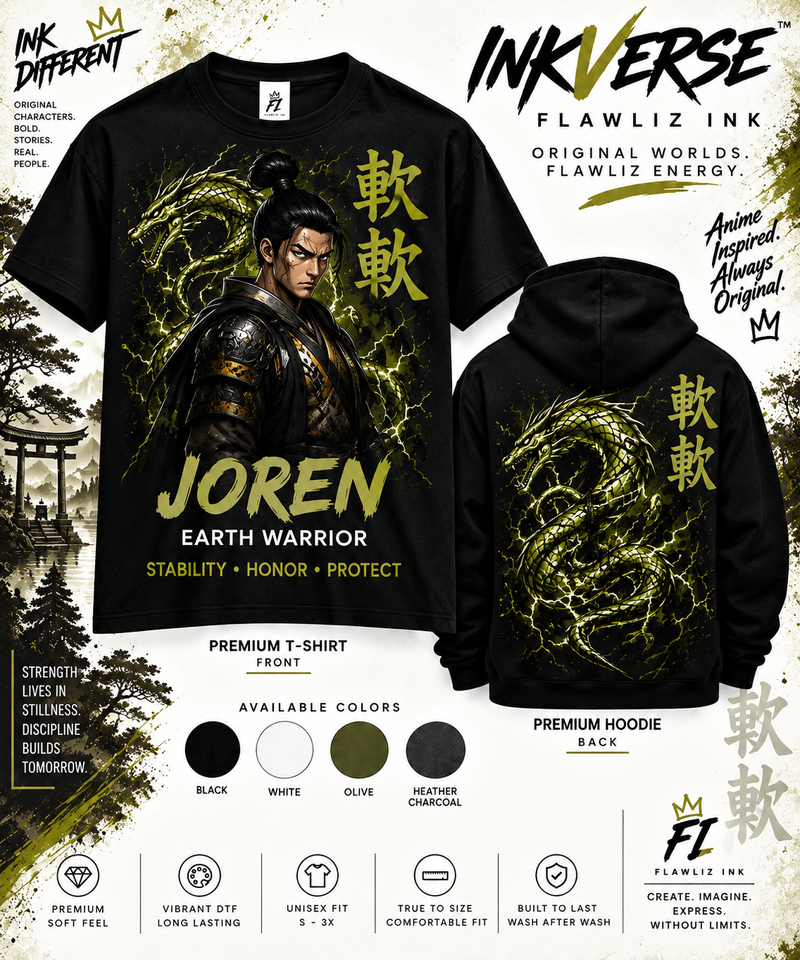 JOREN | Earth Warrior | InkVerse Premium T-Shirt & Hoodie