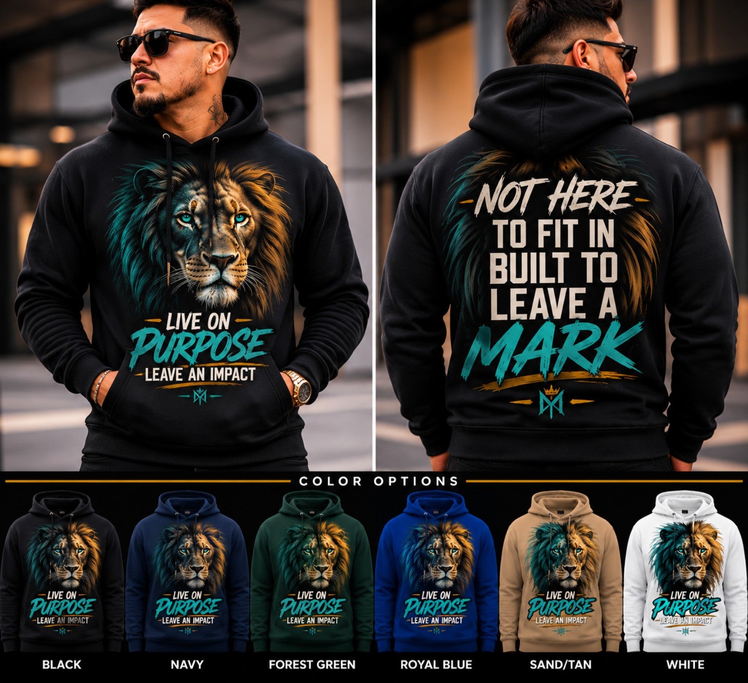 Live on Purpose. Leave an Impact. Hoodie | T-Shirt & Hoodie
