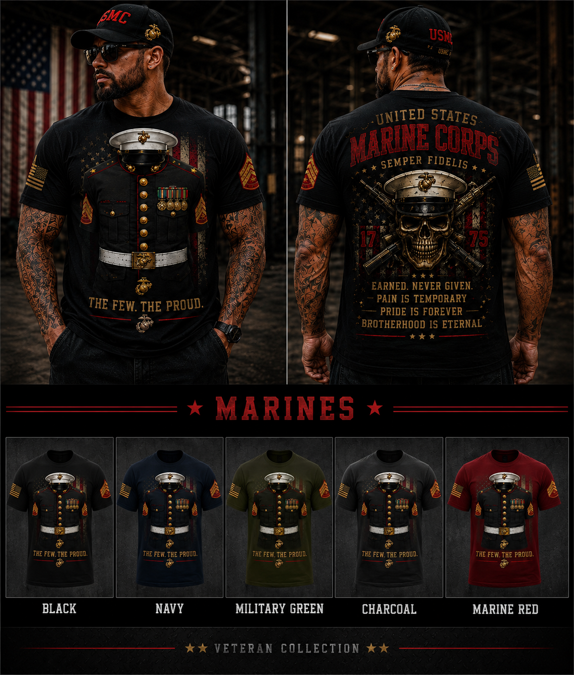 The Few. The Proud. | United States Marine Corps Heritage Tee | T-Shirt & Hoodie