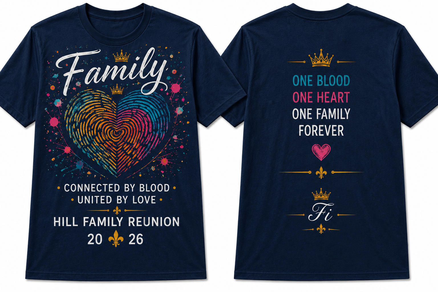 Connected by Blood, United by Love graphic tee and hoodie by Flawliz Ink - product image 1