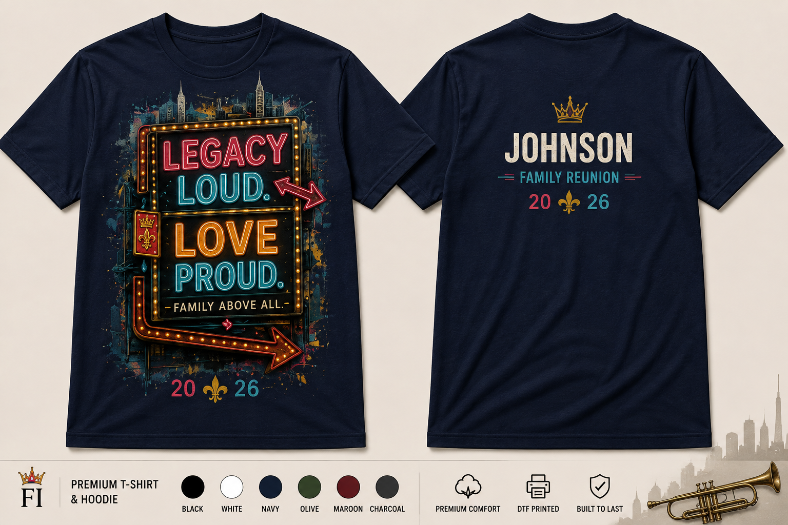 Legacy Loud, Love Proud graphic tee and hoodie by Flawliz Ink - product image 1