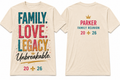 Family. Love. Legacy. Unbreakable. | Personalized Family Reunion T-Shirt & Hoodie.