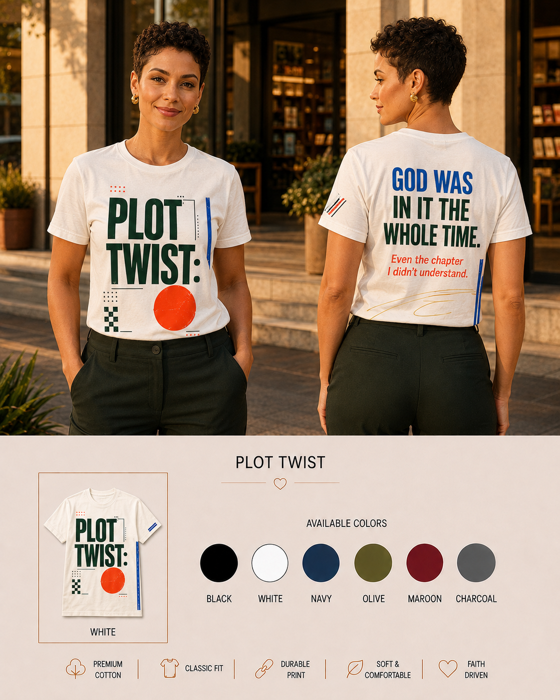 Plot Twist: God Was in It | Unisex Faith T-Shirt & Hoodie