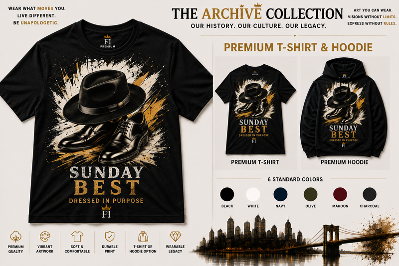 Sunday Best graphic tee and hoodie by Flawliz Ink - product image 1