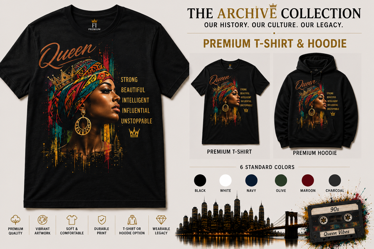 Queen graphic tee and hoodie by Flawliz Ink - product image 1