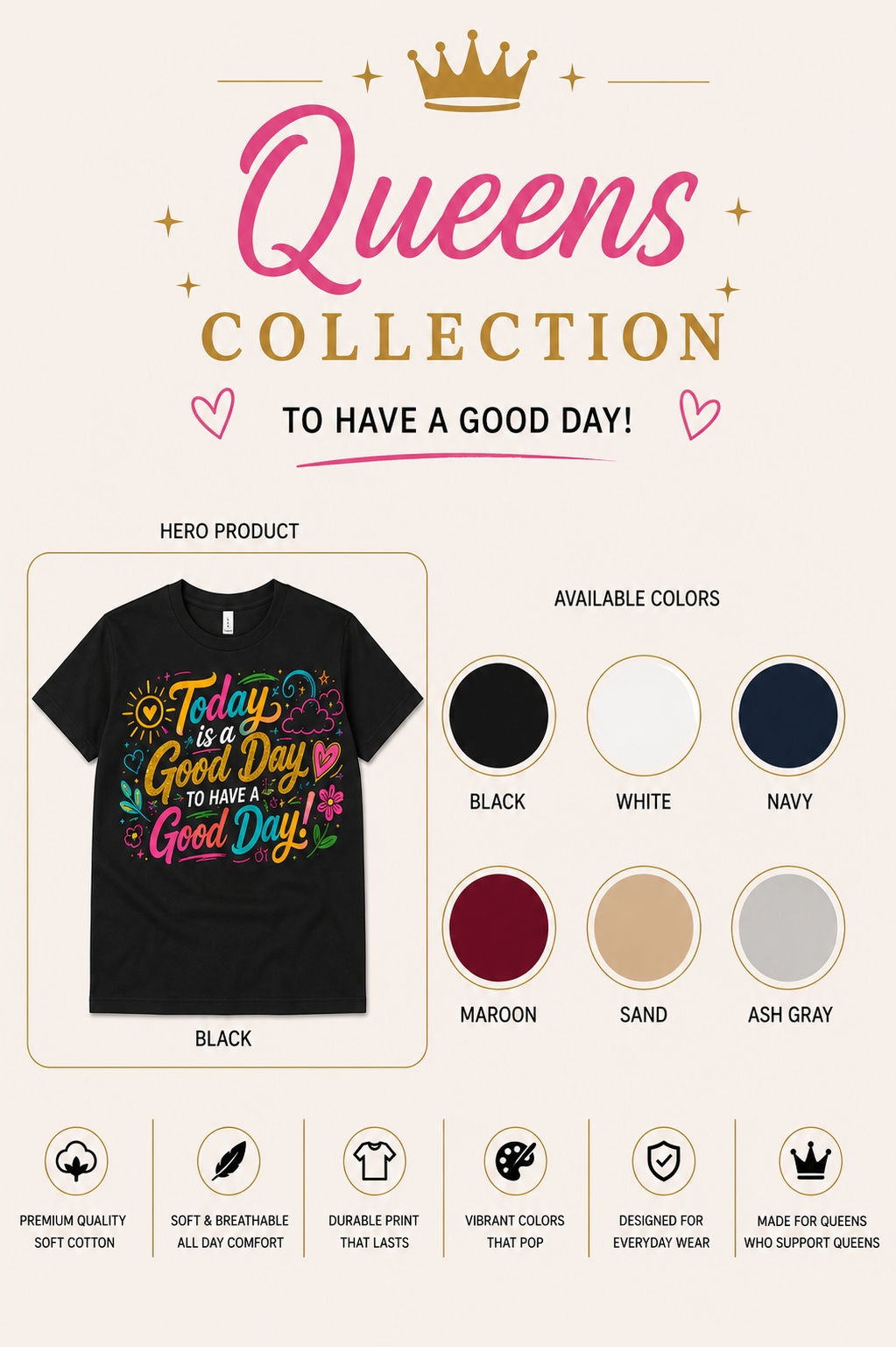 Today Is a Good Day Women's Graphic T-Shirt & Hoodie