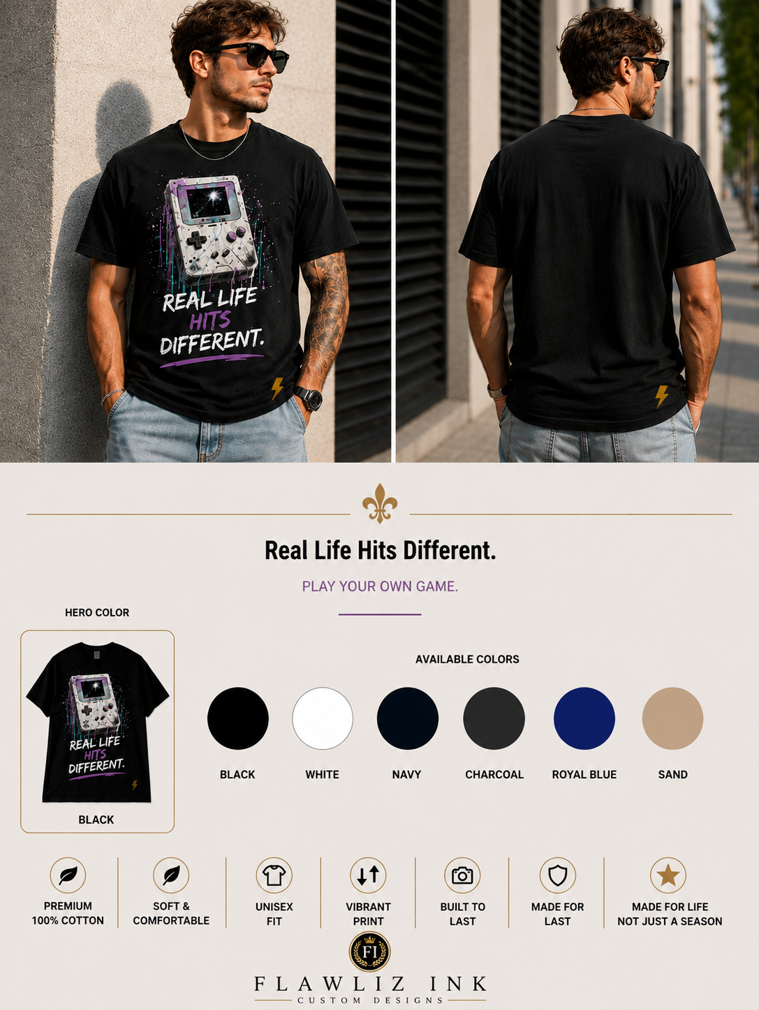 Real Life Hits Different.™ | T-Shirt & Hoodie