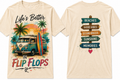 Life’s Better in Flip Flops | Premium Travel & Adventure T-Shirt & Hoodie.