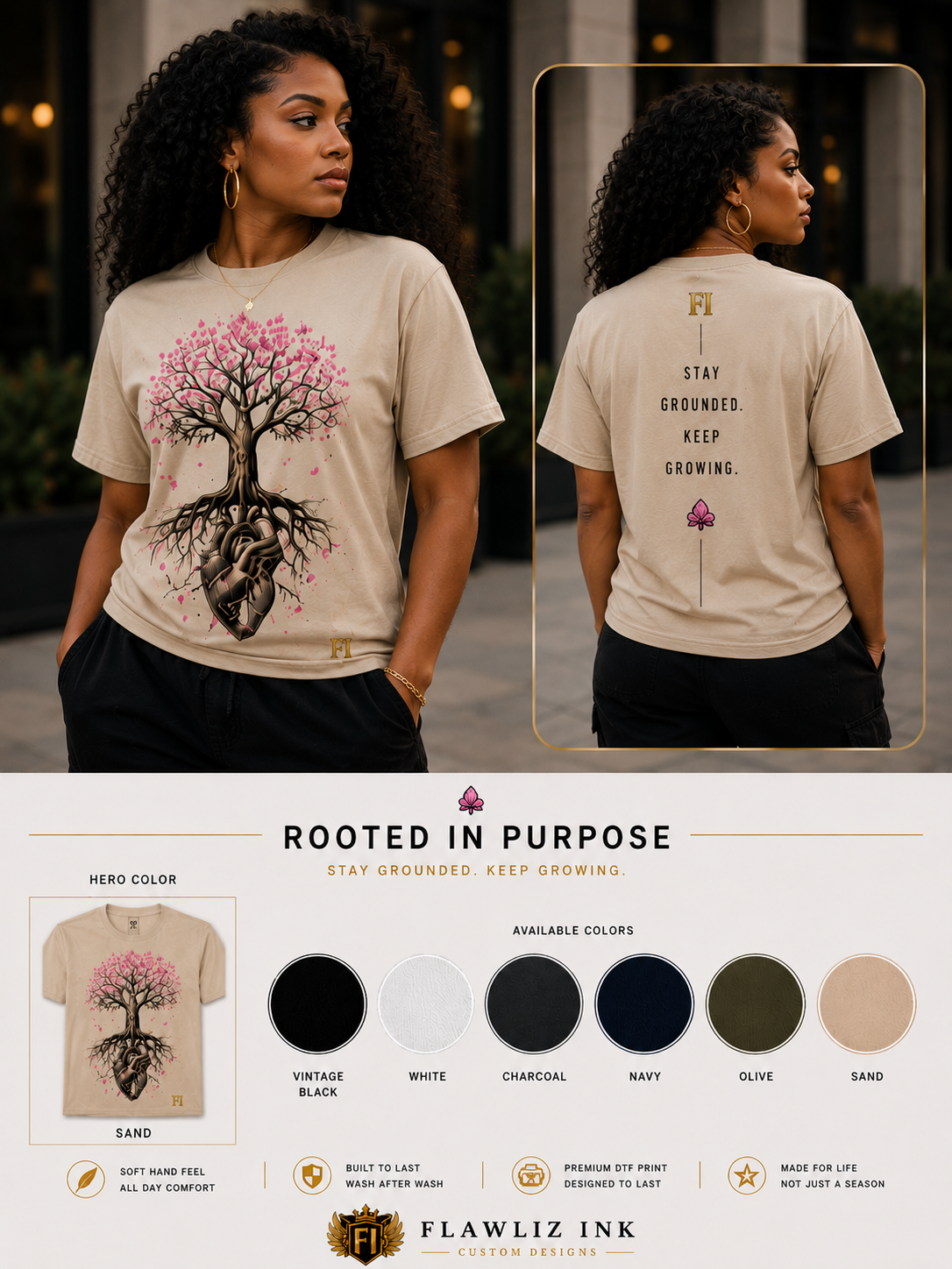 Rooted in Purpose | T-Shirt & Hoodie