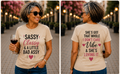 Sassy, Classy & A Little Bad Assy Women's Graphic T-Shirt | Funny Confident Women's Tee | Flawliz Ink | T-Shirt & Hoodie