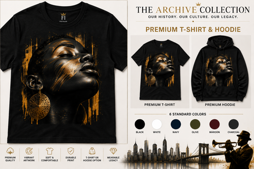 Black Is Art graphic tee and hoodie by Flawliz Ink - product image 1