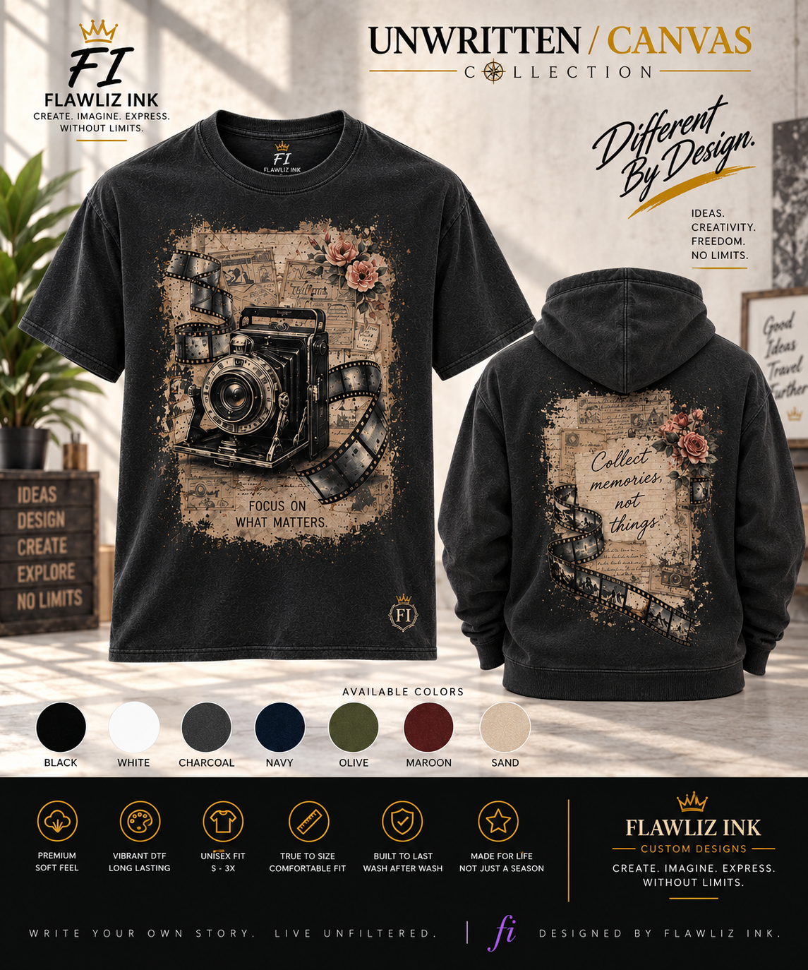 Focus on What Matters | Graphic Tee & Hoodie