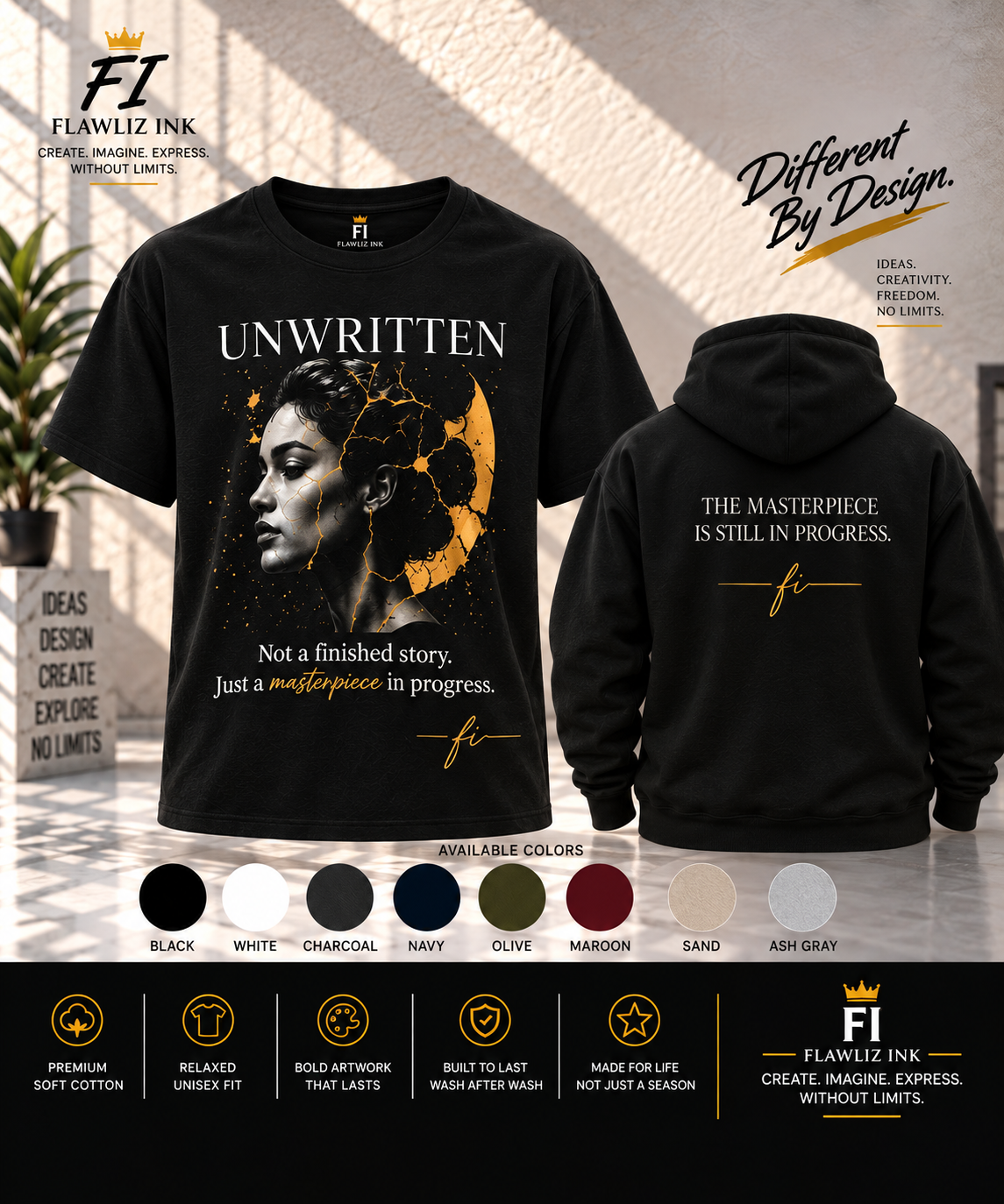 Masterpiece in Progress | Graphic Tee & Hoodie