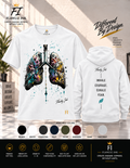 Vibrant Lung Art  | Unwritten / Canvas Premium T-Shirt & Hoodie.