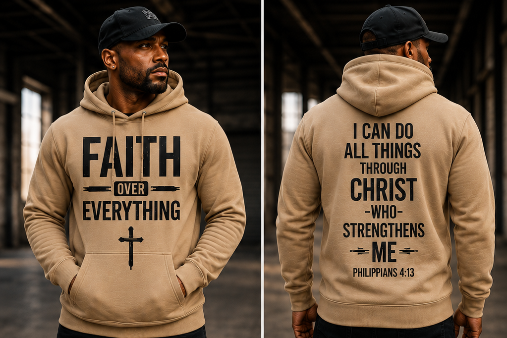 Faith Over Everything | Premium Graphic Hoodie | T-Shirt & Hoodie