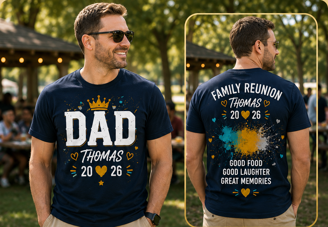 Dad | Custom Family Reunion Shirt | T-Shirt & Hoodie