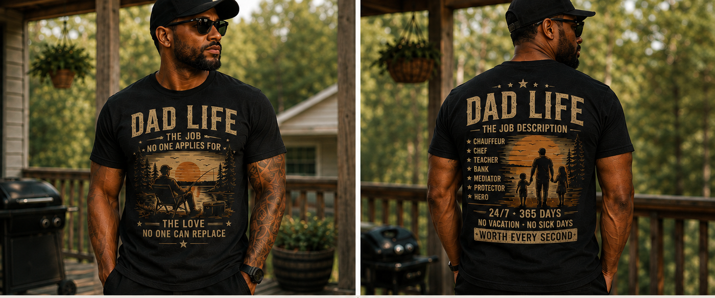 Dad  Life| Classic Father's Graphic T-Shirt & Hoodie