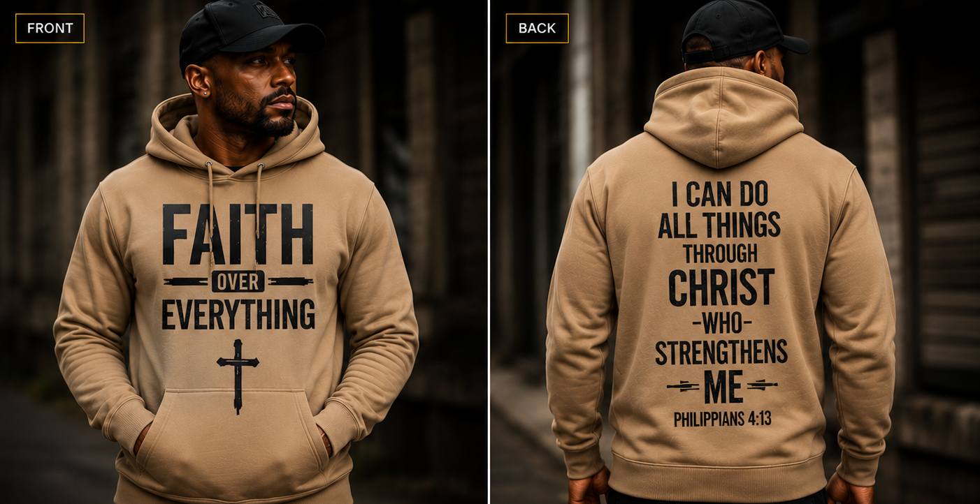 Faith Over Everything Hoodie | T-Shirt & Hoodie
