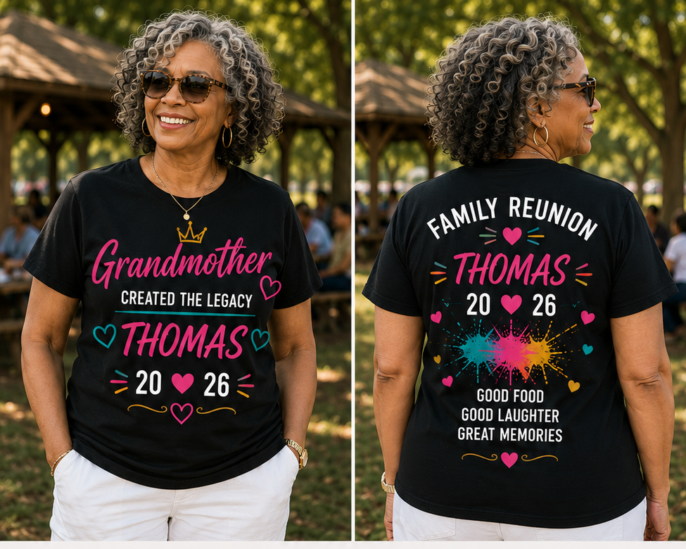 Grandmother | Custom Family Reunion Shirt | T-Shirt & Hoodie