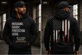 Husband. Daddy. Hero. | Men’s Premium Graphic Hoodie | T-Shirt & Hoodie