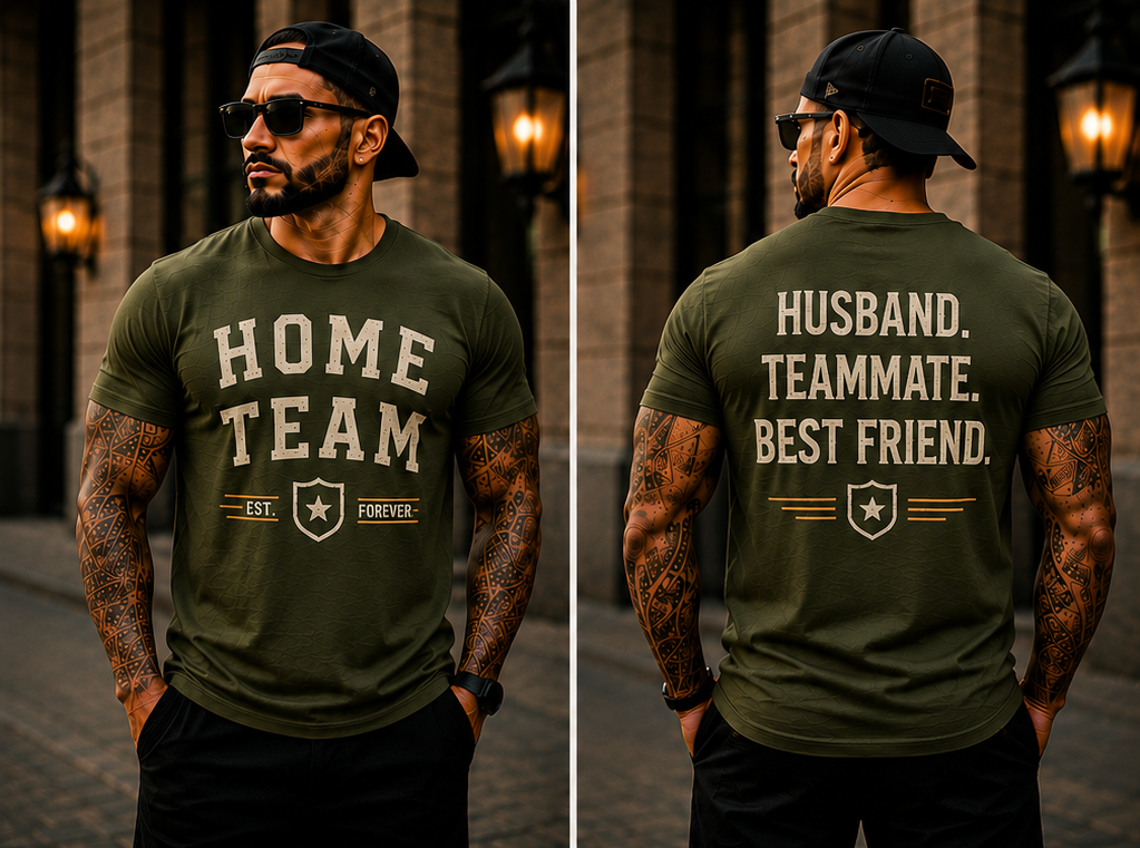 Home Team | Husband. Teammate. Best Friend. | Premium Husband T-Shirt & Hoodie