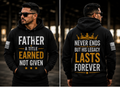 Father. A Title Earned. | Men’s Premium Graphic Hoodie | T-Shirt & Hoodie