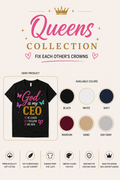 God Is My CEO Women's Faith Graphic T-Shirt | Christian Inspirational Tee | T-Shirt & Hoodie