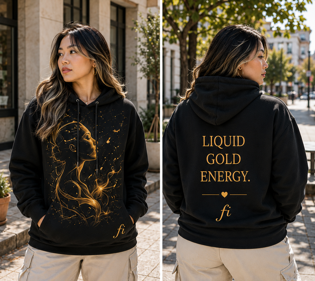Liquid Gold Energy | Women’s Graphic T-Shirt & Hoodie