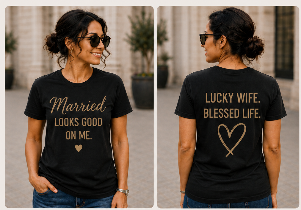 Married Looks Good on Me Women's Graphic T-Shirt & Hoodie