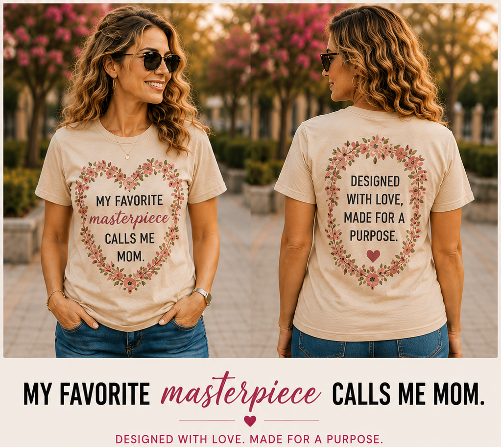 My Favorite Masterpiece Calls Me Mom Women's Graphic T-Shirt & Hoodie
